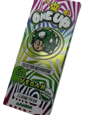 One Up Vegan Mushroom Chocolate Bar