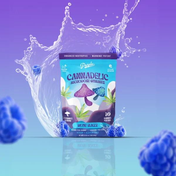 purple microdose gummies